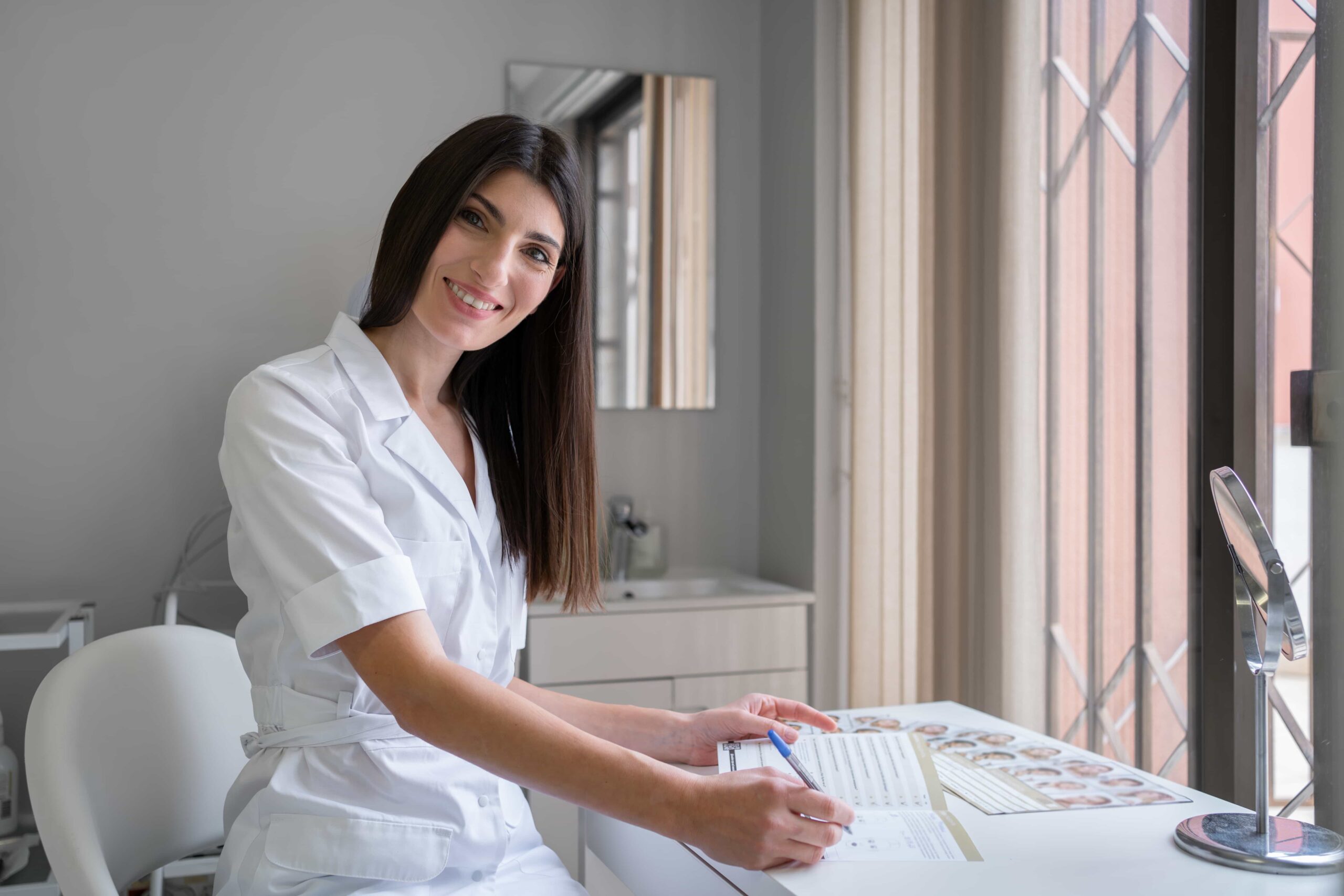 professional doctor working in medical